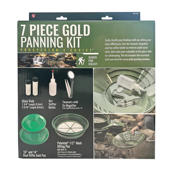 Gold panning kit 7 peice kit