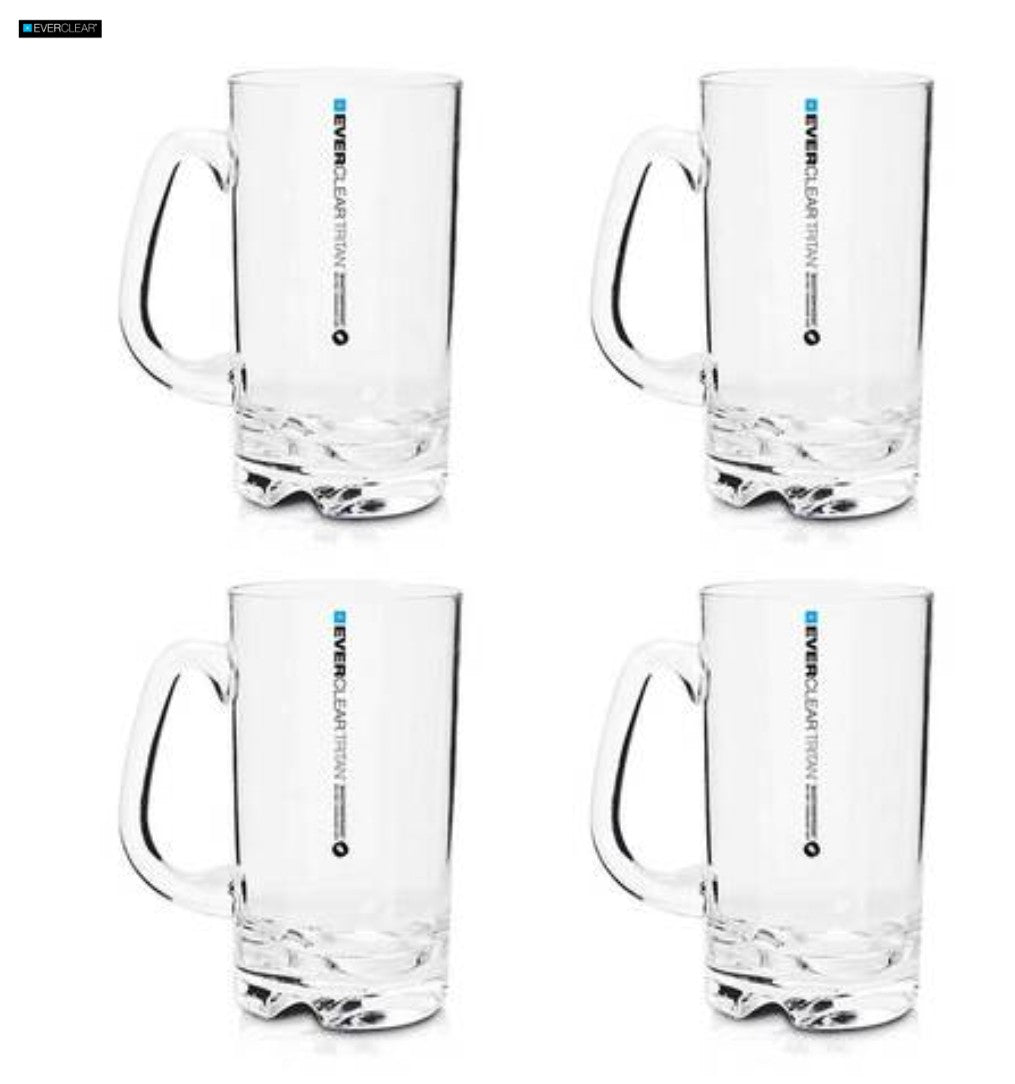 Everclear Tritan 530ml Beer Mugs 4pk