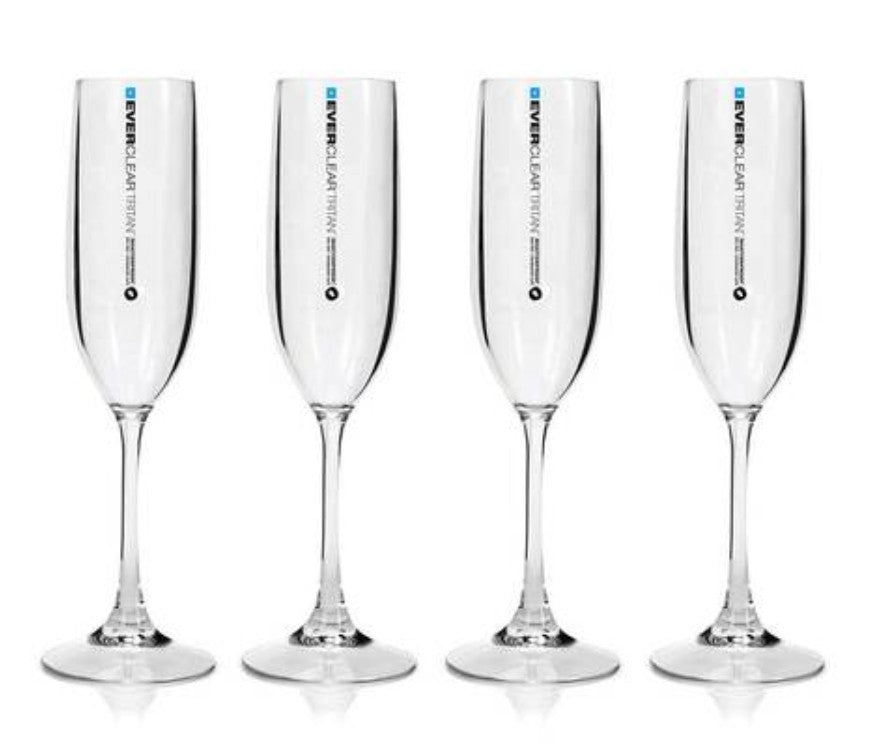 Everclear Tritan 145ml Champagne Flutes 4pk