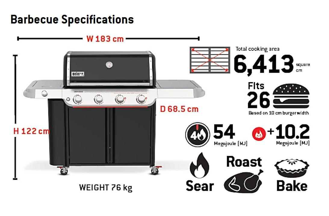 NEW Weber® Genesis® EP-435 4-Burner Gas Barbecue