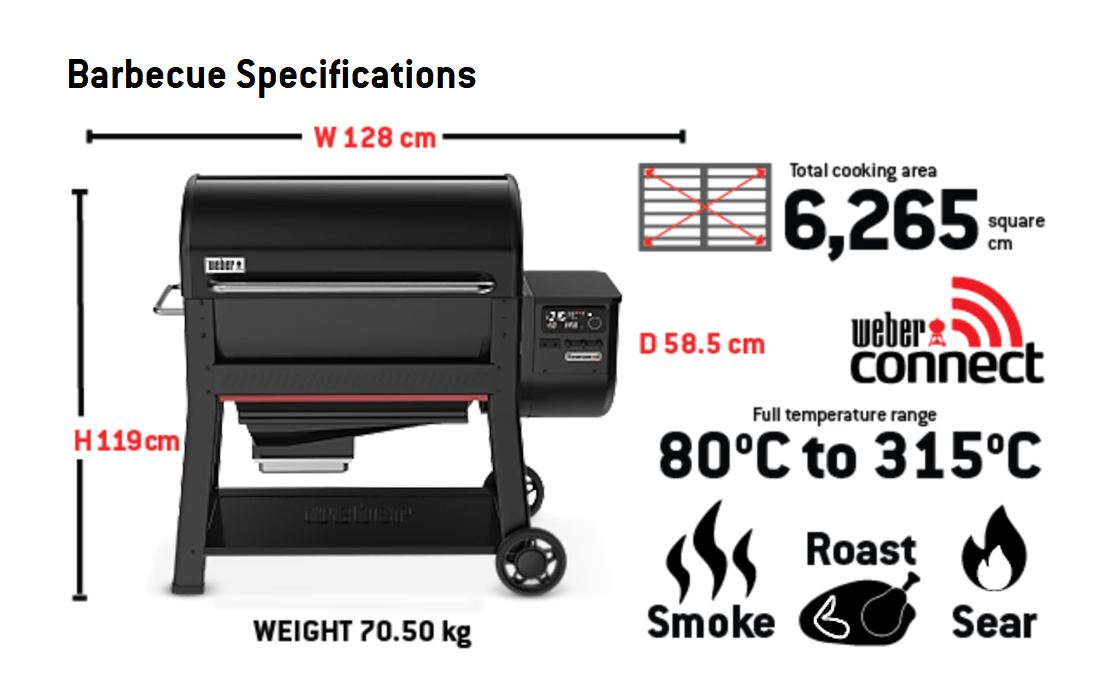 Weber® Searwood® XL 600 Pellet Barbecue
