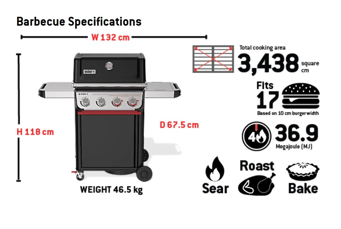 NEW Weber® Spirit® E-425 4-Burner Gas Barbecue