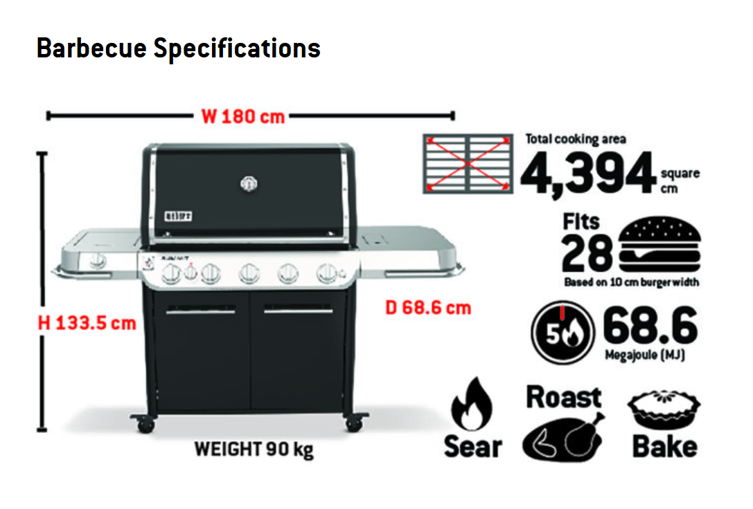 Summit® FS38 Gas Barbecue Black