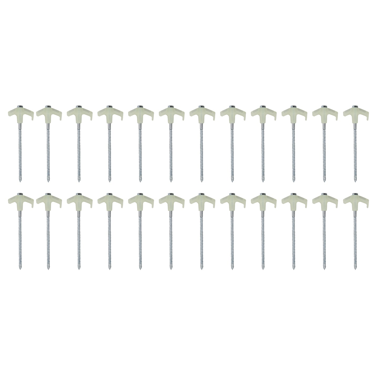 OZTRAIL Screw In Tent Peg Set 25 Piece Glow in the dark