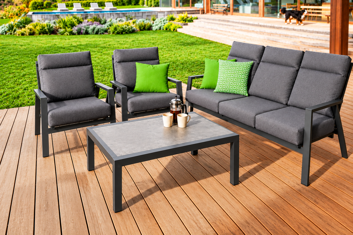 Ballina 4 Piece Lounge Setting (3 Seater)