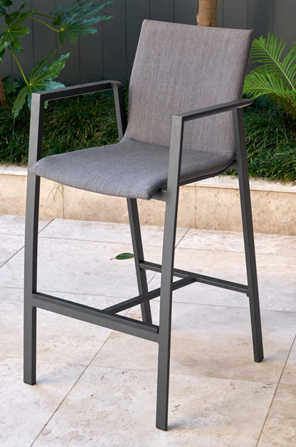 Memphis Outdoor Bar Table with Bronte Barstools 7 Piece Setting