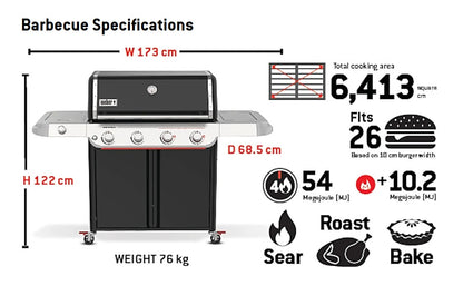 NEW Weber® Genesis® E-435 4-Burner Gas Barbecue