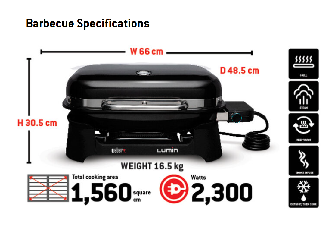 Weber® Lumin® Electric Barbecue