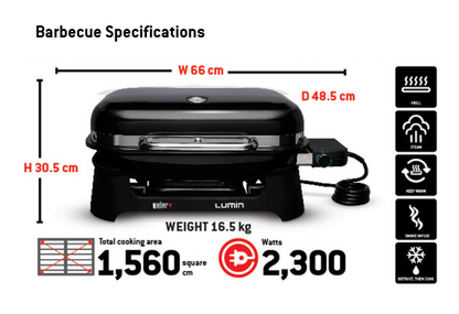 Weber® Lumin® Electric Barbecue