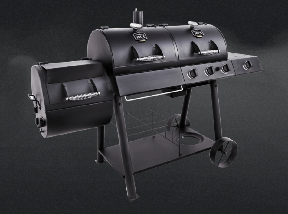 EX-DISPLAY OKLAHOMA JOE LONGHORN CHARCOAL/GAS GRILL AND SMOKER - 1 ONLY - INSTORE PICK UP ONLY (Copy) (Copy)
