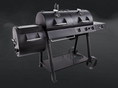 EX-DISPLAY OKLAHOMA JOE LONGHORN CHARCOAL/GAS GRILL AND SMOKER - 1 ONLY - INSTORE PICK UP ONLY (Copy) (Copy)