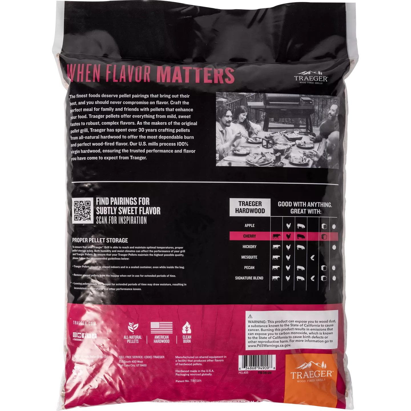 TRAEGER - CHERRY PELLETS