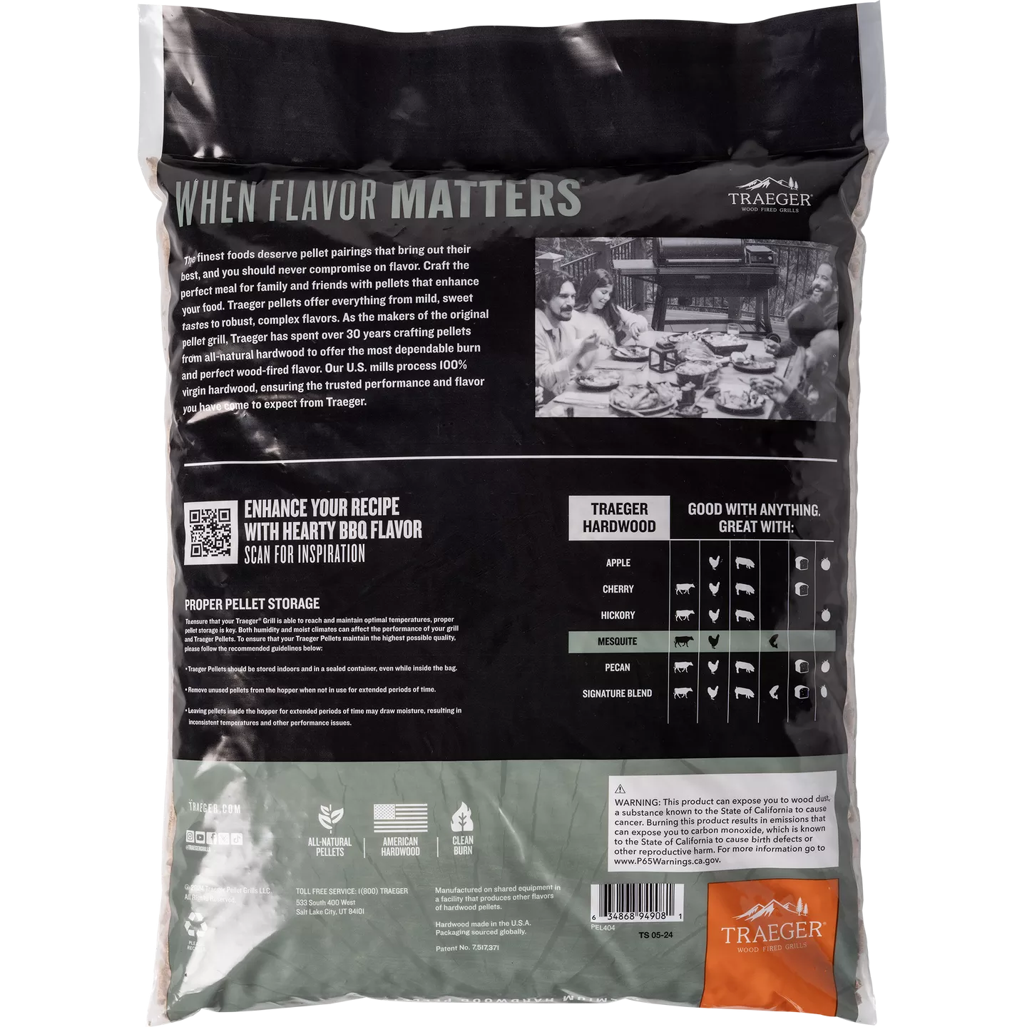 TRAEGER - MESQUITE PELLETS