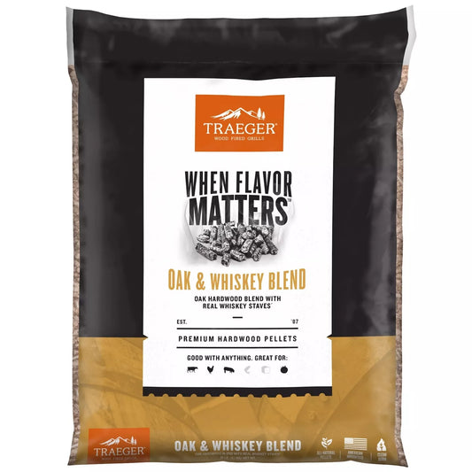 TRAEGER - OAK & WISKEY BLEND PELLETS