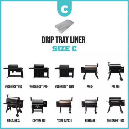 TRAEGER Drip Tray Liners Size C 5 Pack