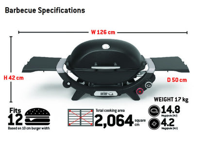 Weber® Q®+ Premium (Q2800N+) Gas Barbecue